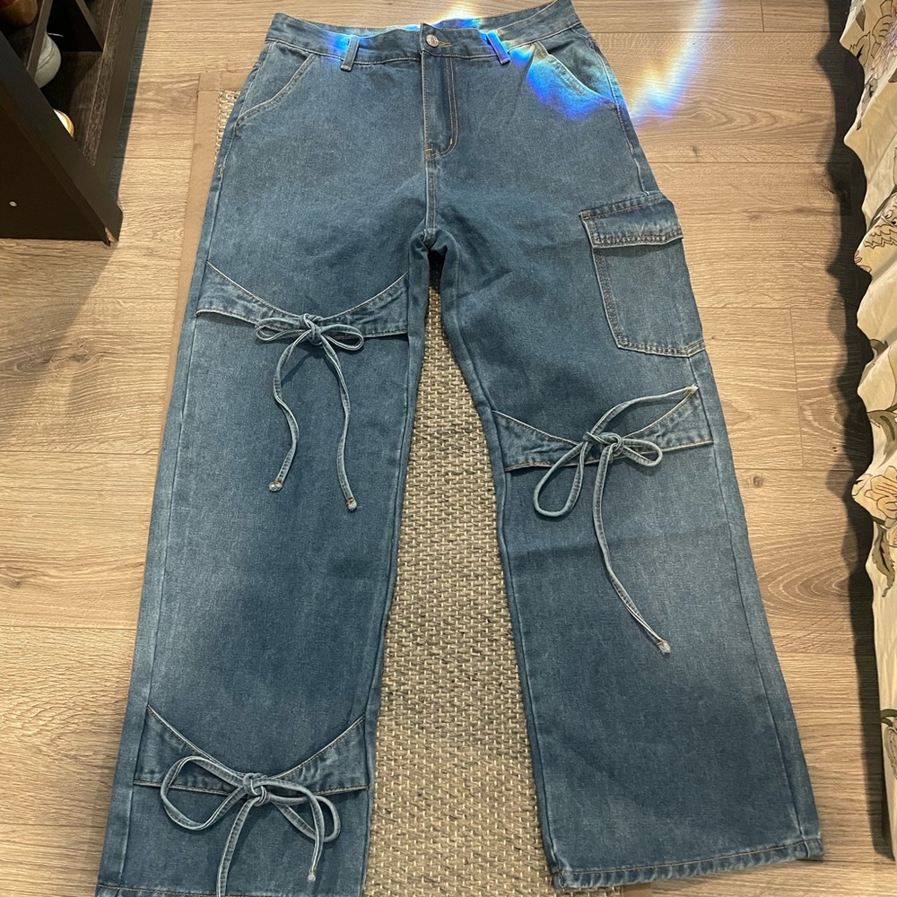 Cider Blue Flare & Wide Leg Jeans